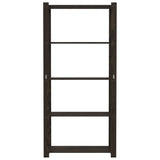 5-Tier Storage Rack Black 80x38x170 cm Solid Wood Pine 373407