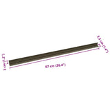 Stair Nosings 30 pcs Champagne 67 x 3.5 x 3 cm Aluminium 4013486