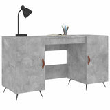 Desk Concrete Grey 140x50x75 cm Engineered Wood 829520