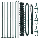 Welded Wire Fence with Concrete Base 10 x 1.6 m 3351241