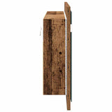 LED Mirror Cabinet Old Wood 100 x 12 x 45 cm Engineered Wood 875042