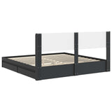 Bed Frame with Storage and Headboard 3 pcs Engineered Wood 3414354
