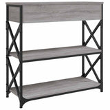 Console Table Grey Sonoma 75x28x75 cm Engineered Wood 834198