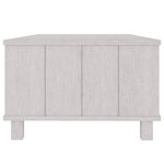 Coffee Table HAMAR White 100x55x35 cm Solid Wood Pine 340453
