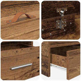 Bed Frame with Headboard Old Wood 90 x 190 cm Engineered Wood 3335251
