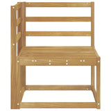 Outdoor Corner Sofa Solid Acacia Wood White 63 x 63 x 73 cm 901467