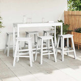 Garden Bar Set 6 pcs White HDPE 3335807
