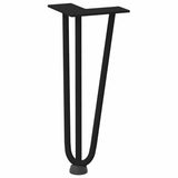 Hairpin Legs for Coffee Table 4 pcs Black 30 cm Solid Steel 4012436
