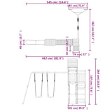 Outdoor Playset Impregnated Wood Pine 3156894