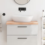 Bathroom Countertop 80x50x cm Untreated Solid Wood 3156025