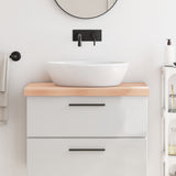 Bathroom Countertop 80x50x cm Untreated Solid Wood 3156025