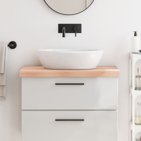 Bathroom Countertop 80x50x cm Untreated Solid Wood 3156025