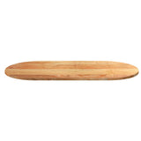Table Top Light Brown 120x60x2 cm Solid Wood Oak Oval 4009071