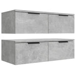 Wall Cabinets 2 pcs Concrete Grey 68x30x20 cm Engineered Wood 3115895