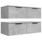 Wall Cabinets 2 pcs Concrete Grey 68x30x20 cm Engineered Wood 3115895