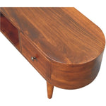 Chestnut Round Open Media Unit IN3315