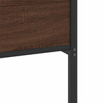 Bed Frame without Mattress Brown Oak 137x190 cm Engineered Wood 4107033