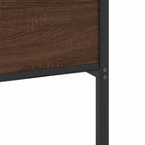Bed Frame without Mattress Brown Oak 137x190 cm Engineered Wood 4107033