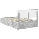 Bed Frame Concrete Grey 120 x 190 cm Engineered Wood 3408284