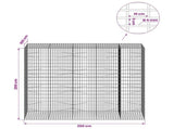Gabion with 5 mm Wire and 5x10 cm Mesh 250x100x200 cm 3464879