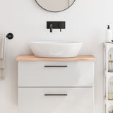 Bathroom Countertop 80x30x2 cm Untreated Solid Wood 3156017