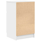 Bedside Cabinet White 39x35x65 cm Engineered Wood 861319