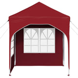 Pop-up Party Tent 192 x 192 x 245 cm Burgundy 42019829