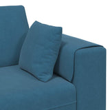 Velvet Sofa with Cushion 3 pcs Blue 208 cm Velvet 3335171