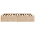 Bed Frame without Mattress 140x200 cm Solid Wood Pine 3282375