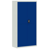 ZNTS File Cabinet Light Grey and Blue 90x40x180 cm Steel 339758