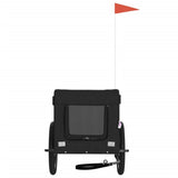 Pet Bike Trailer Black Oxford Fabric&Iron 93926