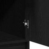 Highboard Black Oak 40 x 40.5 x 135 cm Engineered Wood 865074