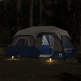 Family Tent with LED 9-Person Light Blue Quick Release 94310