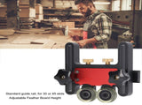 2Pcs Table Saw Feeder Aluminum Alloy 5mm Stroke Double Wheel Bearing Roller Featherboard for 22299210