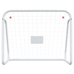 ZNTS Football Goal with Net White 125x96x60 cm Steel&Polyester 93732