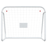 ZNTS Football Goal with Net White 125x96x60 cm Steel&Polyester 93732