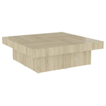 ZNTS Coffee Table Sonoma Oak 90x90x28 cm Engineered Wood 806915