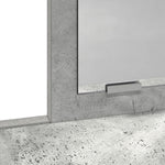ZNTS Dressing Table with Drawers Concrete Grey 79x41x140 cm 865139