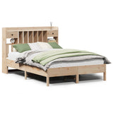Bookcase Bed without Mattress 150x200 cm King Size Solid Wood Pine 3322906