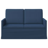 2 Seater Sofa Blue 130 x 81 x 82 cm Fabric 42041048
