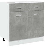 Drawer Bottom Cabinet Lyon Concrete Grey 80x46x81.5 cm Engineered Wood 856091