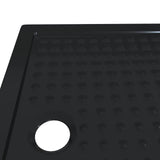 Shower Base Tray with Dots 100 x 80 x 4 cm ABS Black 42033512