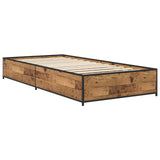 Bed Frame Old Wood 80 x 200 cm Engineered Wood 8009139