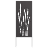 Garden Privacy Screen Black 50 x 140 cm Cold-rolled steel 876308