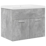 ZNTS Bathroom Sink Cabinet with Built-in Basin and Faucet Concrete Grey 3324889