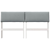 Upholstered Headboard Light Grey 135 cm Solid Pine Wood 879128