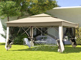3 x 3 Pop Up Gazebo, Double-roof Garden Tent with Netting and Carry Bag, Party Event Shelter for T3398P325122