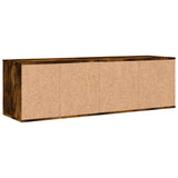 TV Cabinet Smoked Oak 120x34x37 cm Engineered Wood 833556