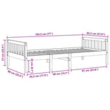 Children's Bed without Mattress 90x190 cm Solid Wood Pine 855030