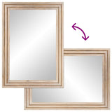 Bathroom Mirror 50x70 cm Solid Wood Mango and Glass 377592